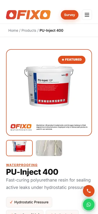 OfixoTech product page on a phone